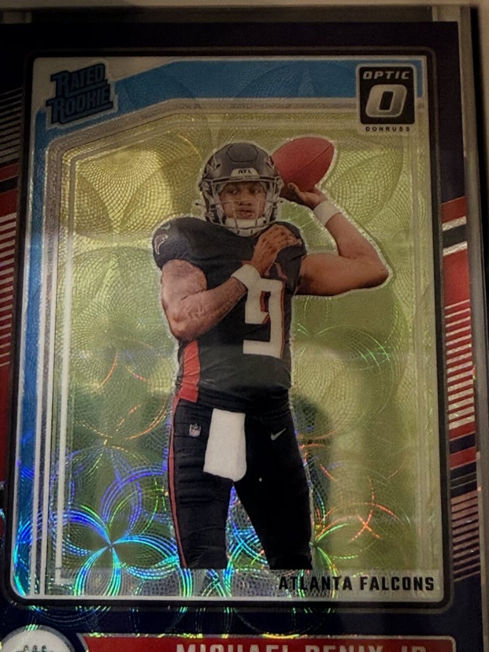 Michael Penix Jr. [Purple Scope] #279 [Rookie] 2024 Panini Donruss Optic